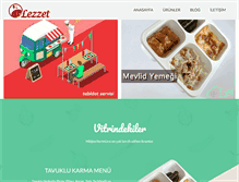 Tablet Screenshot of lezzetcatering.com